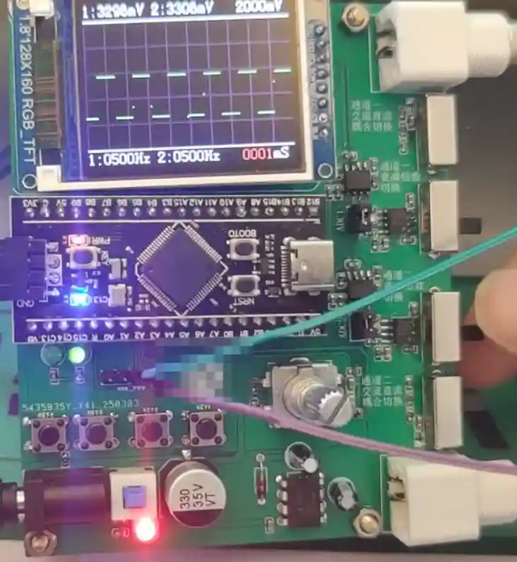 嵌入式-手把手教你制作简易双通道示波器（STM32F4移植，双通道采集）